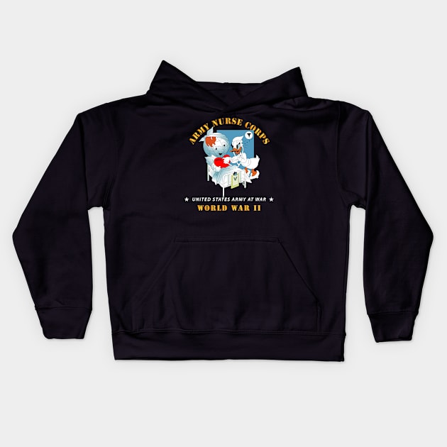 Army Nurse Corps - WWII Kids Hoodie by twix123844